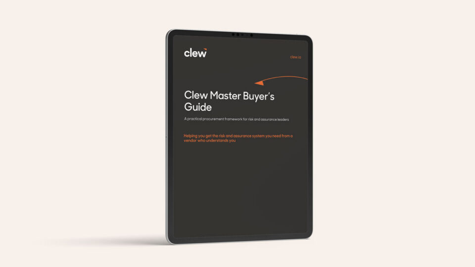 Risk management software buyer's guide with Clew